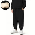 thumbnail image 1 of Boys Girls' Winter Warm Sherpa Lined Sweatpants Elastic Waist Fleece Joggers Pant with Pockets for Kids Casual Pants 3-15 Y, 1 of 8