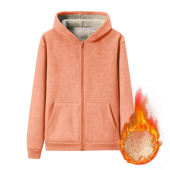 Boys Girls Winter Warm Sherpa Lined Zip Up Sweatshirt,Toddler Kids Boys Girls Winter Fleece Padded Jacket Hooded Zip Jacket Coat