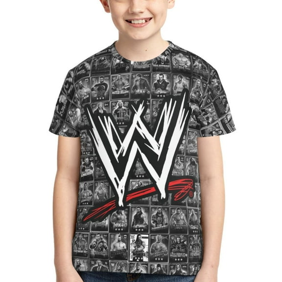 Boys Girls Wwe Shirt Graphic T-Shirt Crewneck Short Sleeve 3d Colorful Tops Tees