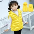 thumbnail image 1 of Boys Girls Yellow Puffer Vest Cute Jackets Sleeveless Lightweight Puffer Jacket Winter Kids Warm Gilet Waistcoat Light Vest 12-15 Years, 1 of 7