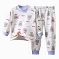 thumbnail image 1 of Boys Girls and Boys Girls Soft Pajamas Cotton Toddler Pjs Long Sleeve Kid Sleepwear Sets Long Sleeve Casual Homewear,1-2 Years, 1 of 4