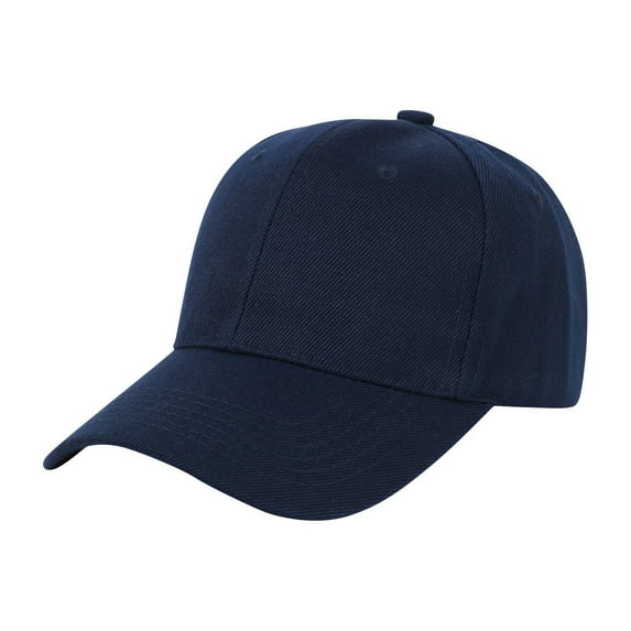 Boys and Girls's Classic Plain Cotton Baseball Hat, Lightweight Sun Protection Cap for Boys and Girls and Toddlers, Adjustable Solid Color Sport Hat Navy
