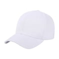 thumbnail image 1 of Boys and Girls's Classic Plain Cotton Baseball Hat, Lightweight Sun Protection Cap for Boys and Girls and Toddlers, Adjustable Solid Color Sport Hat White, 1 of 1