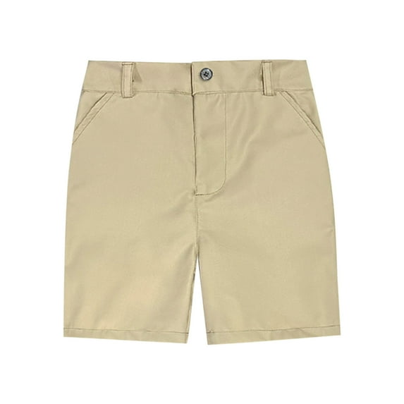 Boys Golf Shorts Summer Casual School Uniform Shorts Kids Flat Front Dress Chino Shorts with Pockets
