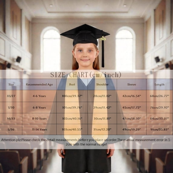 Boys Graduation Cap and Gown for Toddlers Black Graduation Cap with 2026 Tassel Graduation Ceremony Outfit 11-14 Years