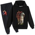 thumbnail image 1 of Boys Graphic Cristiano Ronaldo Hoodies Pullover Sweatshirt Cotton Sweatpants 2 Pieces Sweatsuit Outfits, 1 of 3