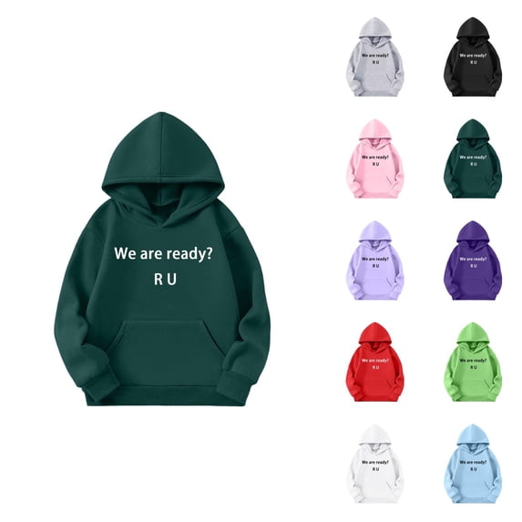Boys Graphic Print Hooded Sweatshirt Long Sleeve Pullover Casual Soft Jacket For Kids Youth
