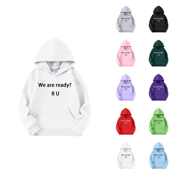 Boys Graphic Print Hooded Sweatshirt Long Sleeve Pullover Casual Soft Jacket For Kids Youth