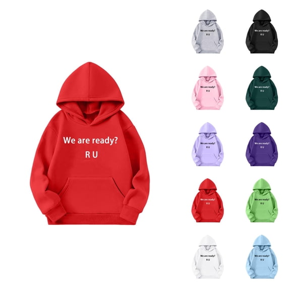 Boys Graphic Print Hooded Sweatshirt Long Sleeve Pullover Casual Soft Jacket For Kids Youth