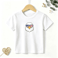 thumbnail image 1 of Boys Graphic T Shirt American Eagle Flag Design Short Sleeve Kids Tee Patriotic Style 100% Cotton Soft Child Tops 4-13Y, 1 of 5