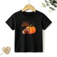 thumbnail image 1 of Boys Graphic T-Shirt Autumn Fall And Football Pumpkin Kids Tees 100% Cotton Short Sleeve Gift Tops 4-13Y, 1 of 5