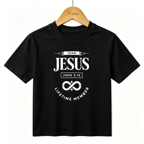 Boys Graphic T-Shirt Christian Faith Team Jesus Kids Tees 100% Cotton Short Sleeve Tops Ages 4-13Y