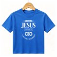 thumbnail image 1 of Boys Graphic T-Shirt Christian Faith Team Jesus Kids Tees 100% Cotton Short Sleeve Tops Ages 4-13Y, 1 of 4