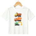 thumbnail image 1 of Boys Graphic T-Shirt Construction Trucks Dumper Kids Tees 100% Cotton Short Sleeve Tops Ages 4-13Y, 1 of 4