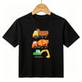 thumbnail image 1 of Boys Graphic T-Shirt Construction Trucks Dumper Kids Tees 100% Cotton Short Sleeve Tops Ages 4-13Y, 1 of 4