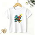 thumbnail image 1 of Boys Graphic T Shirt Cool 67 Number Lightning Design Short Sleeve Kids Tees Trendy Style 100% Cotton Soft Child Tops 4-13Y, 1 of 5