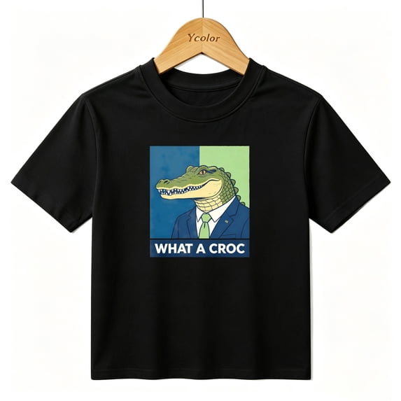 Boys Graphic T-Shirt Cool Alligator Suit Kids Tees 100% Cotton Short Sleeve Tops Ages 4-13Y