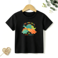 thumbnail image 1 of Boys Graphic T Shirt Cool Dino Squad Short Sleeve Kids Tee Dinosaur Cartoon Explorer Style 100% Cotton Soft Child Tops 4-13Y, 1 of 5