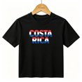 thumbnail image 1 of Boys Graphic T-Shirt Costa Rica Country Pride Retro Typography Kids Tees 100% Cotton Tops Ages 4-13Y, 1 of 4