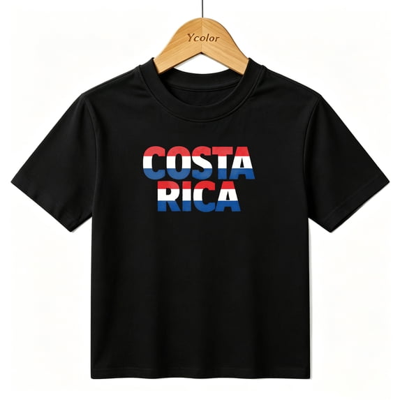 Boys Graphic T-Shirt Costa Rica Country Pride Retro Typography Kids Tees 100% Cotton Tops Ages 4-13Y