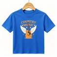 thumbnail image 1 of Boys Graphic T-Shirt Country Music Guitar Wings Kids Tees 100% Cotton Short Sleeve Tops Ages 4-13Y, 1 of 4