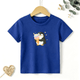 thumbnail image 1 of Boys Graphic T Shirt Cute Penguin Ice Cream Short Sleeve Tee Animal Summer Treat Theme 100% Cotton Soft Kids Tops 4-13Y, 1 of 5