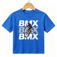 thumbnail image 1 of Boys Graphic T-Shirt Extreme BMX Bike Stunt Silhouette Kids Tees 100% Cotton Tops Ages 4-13Y, 1 of 4