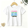 thumbnail image 1 of Boys Graphic T Shirt Funny Quote Graphic Short Sleeve Kids Tees Colorful Humor Style Casual Everyday Wear 100% Cotton Soft Child Tops 4-13Y, 1 of 5