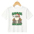 thumbnail image 1 of Boys Graphic T-Shirt Funny Santa Christmas Kids Tees 100% Cotton Short Sleeve Tops Ages 4-13Y, 1 of 4