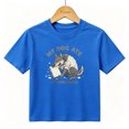 thumbnail image 1 of Boys Graphic T-Shirt Funny Wolf Homework School Kids Tees 100% Cotton Short Sleeve Tops Ages 4-13Y, 1 of 4