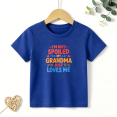 thumbnail image 1 of Boys Graphic T Shirt Grandma Loves Me Quote Short Sleeve Tee Grandparent Gift Style Casual Wear 100% Cotton Soft Kids Tops 4-13Y, 1 of 5