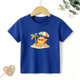 thumbnail image 1 of Boys Graphic T Shirt Happy Sun Beach Vacation Short Sleeve Tee Summer Holiday Style 100% Cotton Soft Kids Tops 4-13Y, 1 of 5