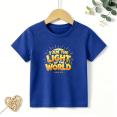 thumbnail image 1 of Boys Graphic T Shirt Light Of The World Quote Short Sleeve Tee Faith Bible Theme 100% Cotton Soft Kids Tops 4-13Y, 1 of 5
