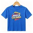 thumbnail image 1 of Boys Graphic T-Shirt Made In Colombia Flag Pride Splatter Kids Tees 100% Cotton Tops Ages 4-13Y, 1 of 4