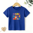 thumbnail image 1 of Boys Graphic T Shirt Make Some Noise Music Guitar Short Sleeve Tee Creative Hobby Style 100% Cotton Soft Kids Tops 4-13Y, 1 of 5