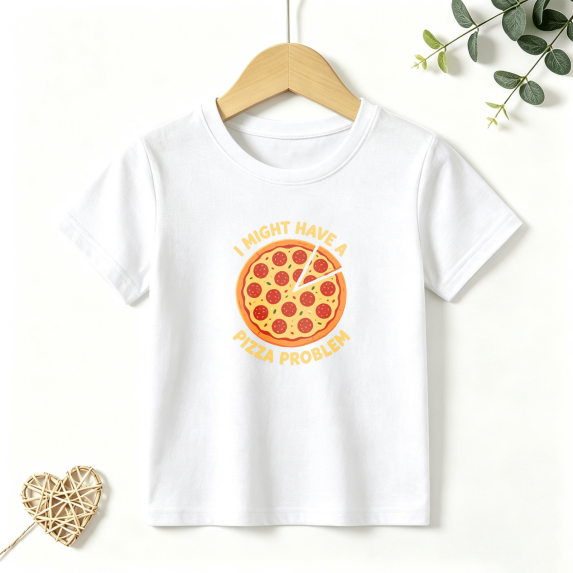 Boys Graphic T Shirt Pizza Lover Cartoon Food Short Sleeve Kids Tees Funny Graphic Style 100% Cotton Soft Child Tops 4-13Y