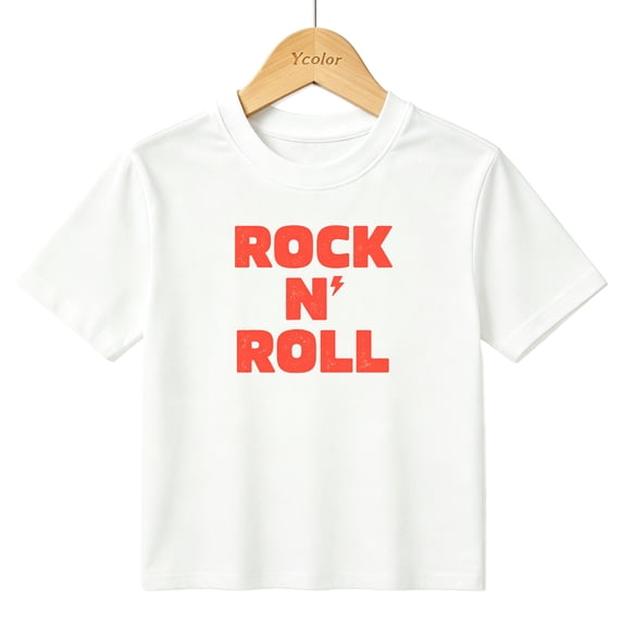 Boys Graphic T-Shirt Rock N Roll Music Kids Tees 100% Cotton Short Sleeve Tops Ages 4-13Y