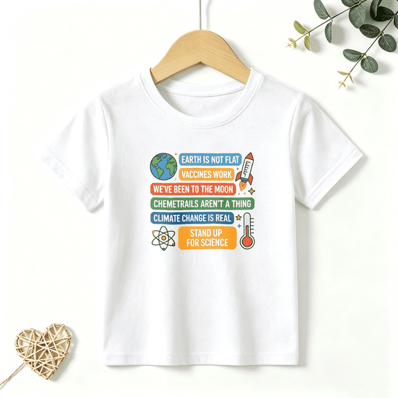Boys Graphic T Shirt Science Facts STEM Quote Short Sleeve Tee Education Learning Style 100% Cotton Soft Kids Tops 4-13Y