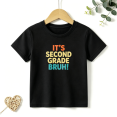 thumbnail image 1 of Boys Graphic T Shirt Second Grade Bruh School Short Sleeve Kids Tees Back To School Gift 100% Cotton Soft Child Tops 4-13Y, 1 of 5