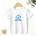 thumbnail image 1 of Boys Graphic T Shirt Soccer Ball Sport Short Sleeve Kids Tee Athletic Game Style 100% Cotton Soft Child Tops 4-13Y, 1 of 5