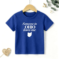 thumbnail image 1 of Boys Graphic T Shirt Someone In Ohio Loves Me Short Sleeve Kids Tee State Pride Style 100% Cotton Soft Child Tops 4-13Y, 1 of 5