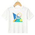 thumbnail image 1 of Boys Graphic T-Shirt Tennis Racket Ball Sport Kids Tees 100% Cotton Short Sleeve Tops Ages 4-13Y, 1 of 4