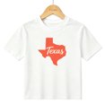 thumbnail image 1 of Boys Graphic T-Shirt Texas State Map Patriotic Red Silhouette Kids Tees 100% Cotton Tops Ages 4-13Y, 1 of 4