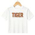 thumbnail image 1 of Boys Graphic T-Shirt Tiger Stripe Mascot Wild Animal Kids Tees 100% Cotton Short Sleeve Tops Ages 4-13Y, 1 of 4