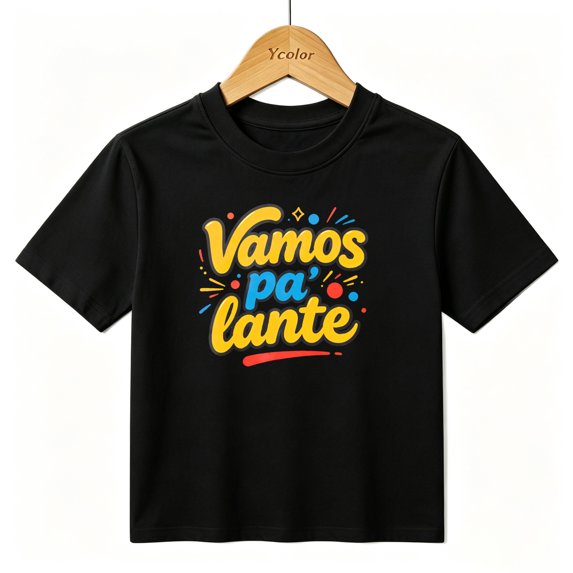 Boys Graphic T-Shirt Vamos Pa Lante Hispanic Pride Retro Kids Tees 100% Cotton Tops Ages 4-13Y
