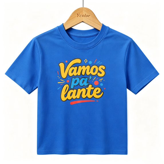 Boys Graphic T-Shirt Vamos Pa Lante Hispanic Pride Retro Kids Tees 100% Cotton Tops Ages 4-13Y