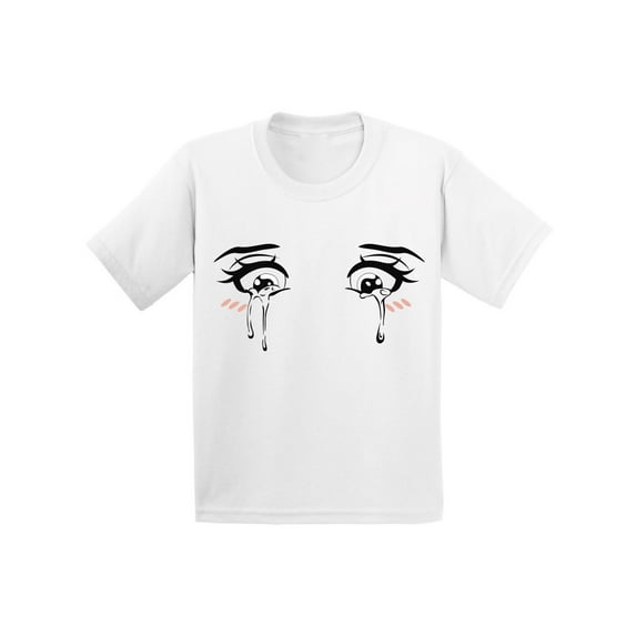 Boys Graphic Tees - Anime Kawaii Eyes Shirt for Kids