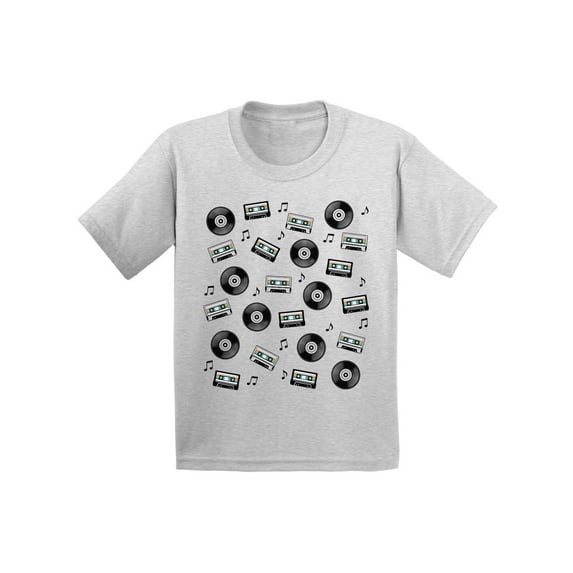 Boys Graphic Tees - Cassettes Retro Shirt 2 3 4 5 6 Years Old
