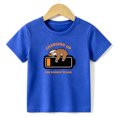 thumbnail image 1 of Boys Graphic Tees Charging Sloth Battery Kids T Shirt Funny Animal 100% Cotton Short Sleeve Soft Tops 4-13Y Blue, 1 of 4