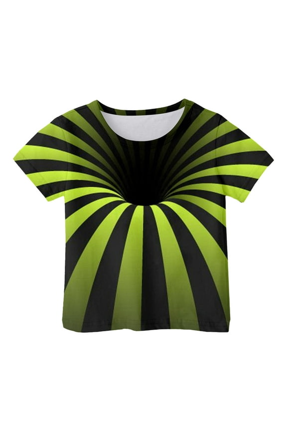 Boys Graphic Tees Fashion Cool 3D Print Funny Youth Kids Clothing